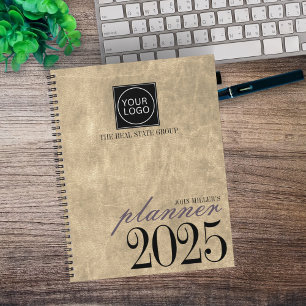 Beige Logo für Unternehmen "Custom Business Organi Planer