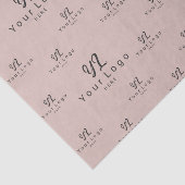 Beige Logo-Muster Geschäftsmarken Einfache Verpack Seidenpapier (Ausschnitt)