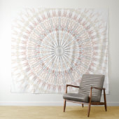 Beige Mandala Wandteppich (Beispiel (Horizontal))
