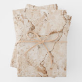 Beige Marble Geschenkpapier Set (Beispiel)
