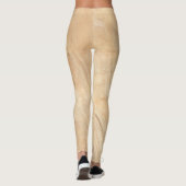 Beige Marble Stone Leggings (Rückseite)