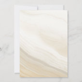 Beige Marble Stone Save The Date (Rückseite)