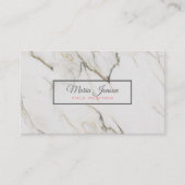 Beige Marble Stone Visitenkarte (Vorderseite)
