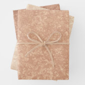 Beige Marble Terrazzo Texture Geschenkpapier Set (Beispiel)
