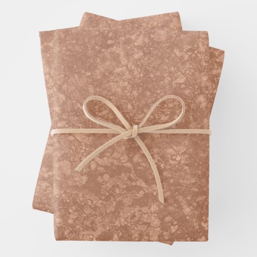 Beige Marble Terrazzo Texture Geschenkpapier Set (Beispiel)