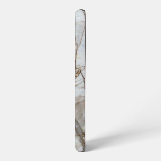 Beige Marble with Gold Veins – Elegant Design Samsung Galaxy Hülle (Linke Seite)