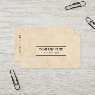 Beige Marbled QR-Code Visitenkarte