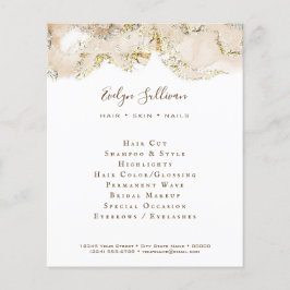 Beige Marbling Design Flyer