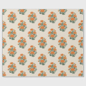 Beige Marigold-Packpapier Geschenkpapier (Flach)