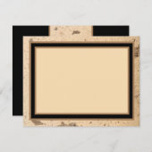 Beige Marmor Vielen Dank Note Card Dankeskarte (Vorne/Hinten)