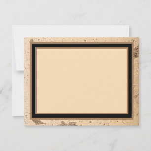 Beige Marmor Vielen Dank Note Card Dankeskarte