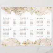 beige Marmorbroschüre (Rückseite)