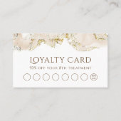 beige Marmorkarte Visitenkarte (Vorderseite)