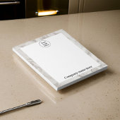 Beige Marmorplatte Notepad Notizblock