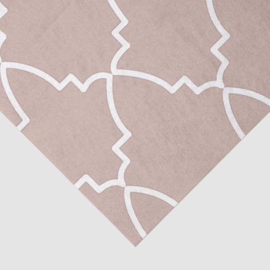 Beige marokkanische Gittermuster Seidenpapier (Ausschnitt)