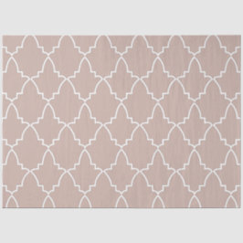 Beige marokkanische Gittermuster Seidenpapier