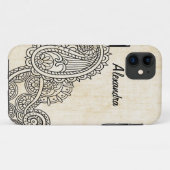 Beige Mehndi Motif BT iPhone 5 Fall Case-Mate iPhone Hülle (Rückseite (Horizontal))