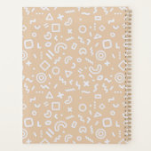 Beige Memphis Muster Planer (Rückseite)