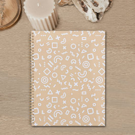 Beige Memphis Pattern Planner Planer