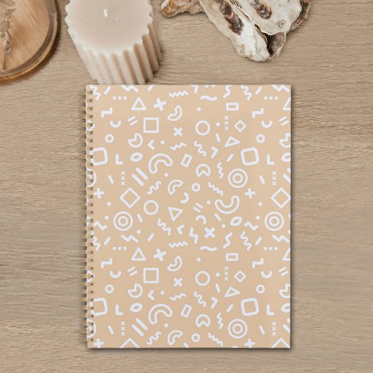 Beige Memphis Pattern Planner Planer