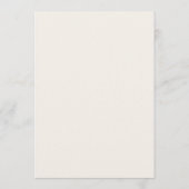 Beige Menu Template Modern Simple Wedding Menükarte (Rückseite)