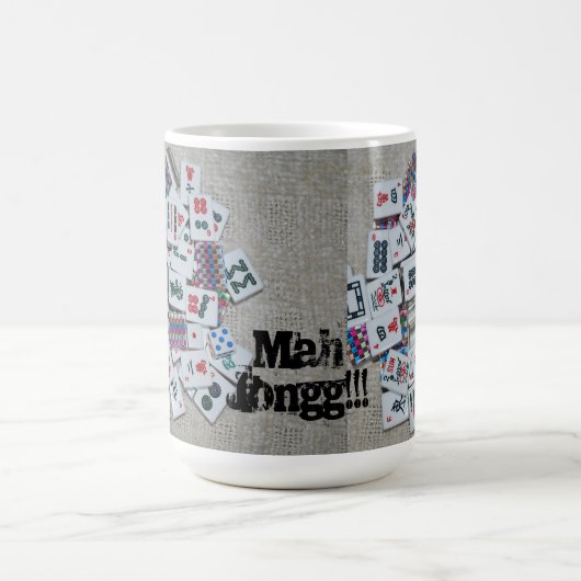 Beige Milliamperestunde jongg Tasse (Mittel)