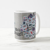 Beige Milliamperestunde jongg Tasse (VorderseiteRechts)