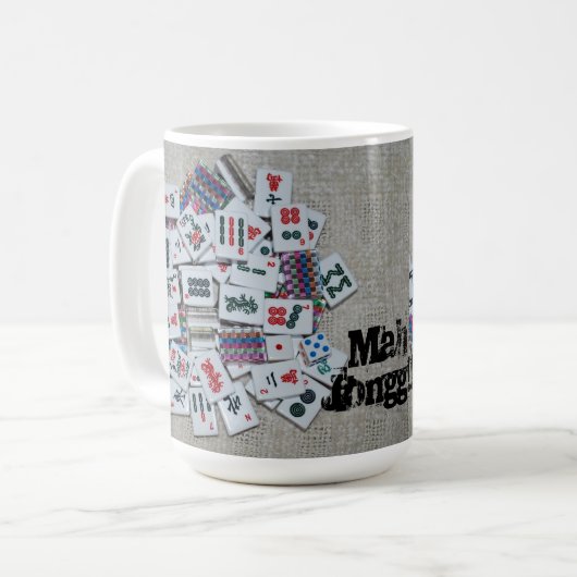 Beige Milliamperestunde jongg Tasse (Vorderseite Links)