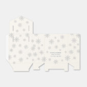 Beige Minimal Boho Winter Snowflake Babydusche Geschenkschachtel (Ungefaltet)
