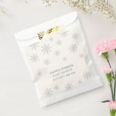 Beige Minimal Boho Winter Snowflake Babydusche Geschenktütchen (Versiegelt)