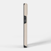Beige Minimal Modern Initial Monogram Name iPhone Hülle (Rechte Seite)