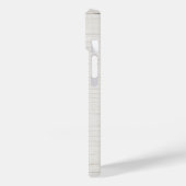 Beige Minimal Modernes Anfangsbuchstaben Case-Mate iPhone Hülle (Rückseite / Links)