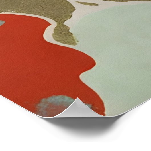 Beige Minimalist Poster (Ecke)