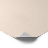 Beige Minimalistisch Name Kinderzimmer Decor Poste Poster (Ecke)