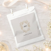 Beige Minimalistisch WEDDING Geschenktütchen (Ausgeschnitten)