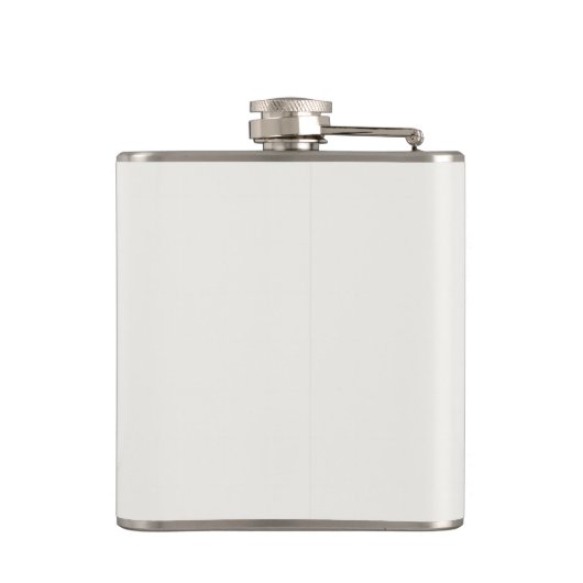 Beige Minimalistische Bridesmaid Flask Geschenk Flachmann (Rückseite)