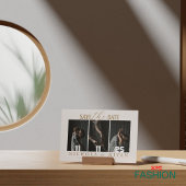 Beige Minimalistische Foto Collage Wedding Save The Date