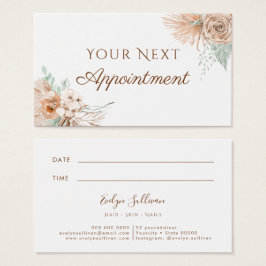Beige-Minze-Terminkarte