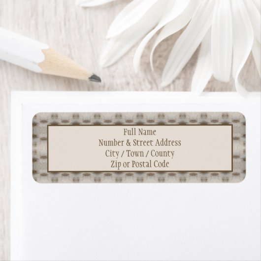 Beige mit braunem Muster (Insitu)