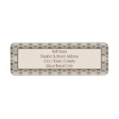 Beige mit braunem Muster (Vorne)