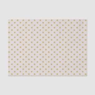 Beige mit GoldTupfen Seidenpapier
