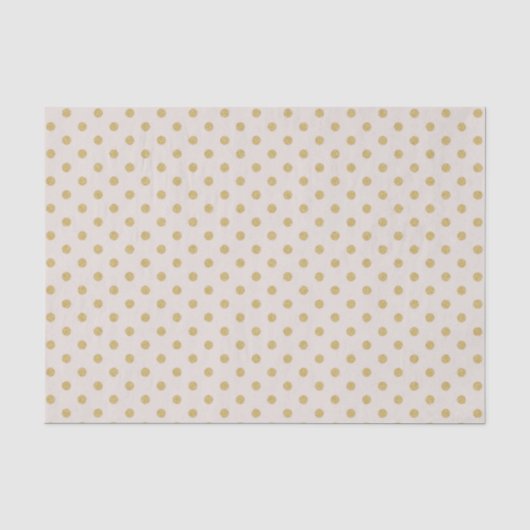 Beige mit GoldTupfen Seidenpapier (Vorderseite)