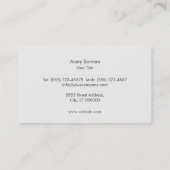 Beige mit vergoldetem Muster gestreifte Imitate Li Visitenkarte (Rückseite)