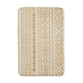 Beige Modern Boho Bath Mat Badematte (Vorderseite Vertikal)