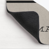 Beige Moderne Herzmousepad Mousepad (Ecke)