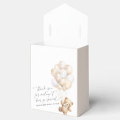 Beige Moderne Niedliche Bearly Wartezeit Geschlech Geschenkschachtel (Geöffnet)