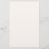 Beige Monogram Elegant Minimalistisch Wedding Menu (Rückseite)