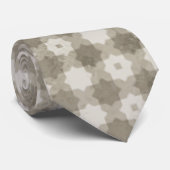 Beige Mosaic Krawatte (Gerollt)