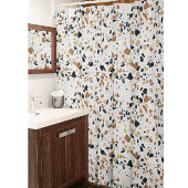 Beige Mosaikduschvorhang Duschvorhang