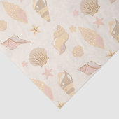 Beige Muschelmuster Seidenpapier (Ausschnitt)